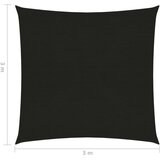  Jedro za zaštitu od sunca 160 g/m² crno 3 x 3 m HDPE | shoptok.hr