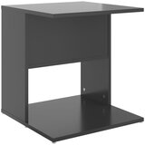 Furnova Stranska mizica visok sijaj siva 45x45x48 cm iverna plošča, (21914810) | Shoptok.si