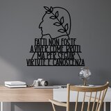 Wallity zidna dekoracija fatti non foste 1, 55 x 56 cm, crna | ePonuda.com