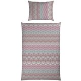 Mömax Posteljnina Zickzack, Sivovijolična, 60/80, 140/200 | Shoptok.si