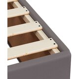 vidaXL Box spring postelja z vzmetnico siva 140x190 cm umetno usnje | Shoptok.si