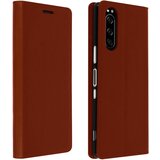 AVIZAR Etui, držalo za kartice in stojalo za video iz pravega usnja - rjava str. Sony Xperia 5, (20599604) | Shoptok.si