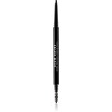MUA Makeup Academy Brow Define natančni svinčnik za obrvi s krtačko odtenek Black Cene