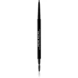 MUA Makeup Academy Brow Define natančni svinčnik za obrvi s krtačko odtenek Black