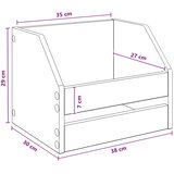  Kutija za vinilne albume 2 kom. Staro drvo 38 x 30 x 29 cm - Staro drvo 2 | shoptok.hr