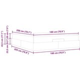  Okvir kreveta s madracem Ostalo Siva 180 x 200 cm | shoptok.hr