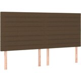  Uzglavlje tamnosmeđe 200x5x118/128 cm od tkanine | shoptok.hr