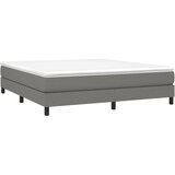  Okvir za krevet s oprugom tamnosivi 180x200 cm od tkanine | Eponuda.com