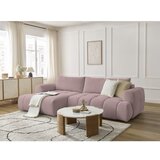 Bobochic Paris Ružičasta sklopiva/s prostorom za odlaganje kutna garnitura (s lijevim kutom/s ležaljkom) Fuji – | shoptok.hr