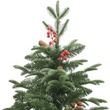  Umjetno božićno drvce sa šarkama šiškama i bobicama 210 cm | shoptok.hr