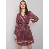 Italy Moda Dress-DHJ-SK-10201.93P-burgundy | shoptok.hr