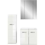 MID.YOU Kopalnica Z Umivalnikom Ice, Bela Visok Sijaj, 3-Delna | Shoptok.si