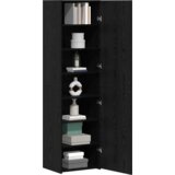 vidaXL visoka komoda crni hrast 50x42.5x185 cm od MDF-a | shoptok.hr
