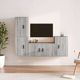  4-dijelni set TV ormarića sivog sonome konstruirano drvo | shoptok.hr