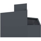  Vrtna saksija Antracit 60 x 60 x 50 cm Čelična vrata | Eponuda.com