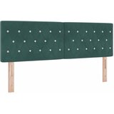  Krevet s opruga kutije Tamnozelena 200 x 140 cm Baršun | shoptok.hr