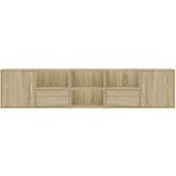 vidaXL Kotna omarica sonoma hrast 200x40x45 cm iverna plošča | Shoptok.si