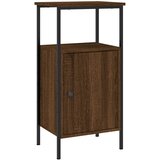  Noćni ormarić smeđa boja hrasta 41x31x80 cm konstruirano drvo | shoptok.hr