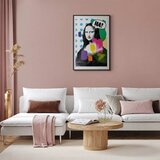  Plakat - Mona Lisa Pop-Art 29.7x42 Crni okvir s margom | shoptok.hr