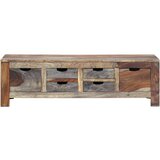  Stolić za kavu sivi 100 x 50 x 30 cm od masivnog drva šišama | shoptok.hr