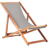 Bonami Essentials siv zložljiv vrtni ležalnik iz akacijevega lesa deck | Shoptok.si