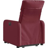  Naslonjač na podizanje od tkanine crvena boja vina | shoptok.hr