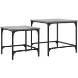  Komplet mizic 2-delni sivi sonoma inženirski les | Shoptok.si