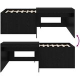 Krevet za djecu s visokim okvirom i stolom Crna 90 x 200 cm | Eponuda.com