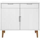  Komoda MOLDE bijela 90 x 40 x 80 cm od masivne borovine | Eponuda.com