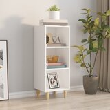  Komoda bijela 34,5 x 32,5 x 90 cm od konstruiranog drva | shoptok.hr