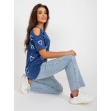 FANCY Blouse-FA-BZ-8452.77-dark blue | Shoptok.si