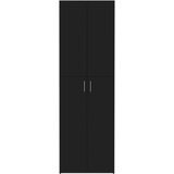  Uredski ormar crni 60 x 32 x 190 cm od iverice | shoptok.hr