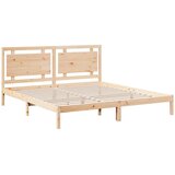  Dugi okvir kreveta bez madraca 200 x 220 cm masivno drvo | shoptok.hr