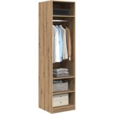 vidaXL Garderobna omara artisan hrast 50 x 50 x 200 cm Konstruiran les | Shoptok.si