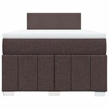  Krevet box spring s madracem tamnosmeđi 120 x 190 cm od tkanine Slike