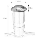 Markslöjd 107289 - LED spoljna ugradna svetiljka GARDEN24 LED/0,8W/24V IP44 crna | Eponuda.com