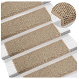  Samoljepljivi otirači za stepenice 15 kom 65x21x4 cm tamnobež | shoptok.hr