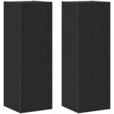 TV Kabinet za Zid Zidne 2 pcs Crni hrast 30,5 x 28,5 x 90 cm | Eponuda.com