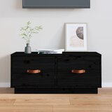 vidaXL TV ormarić crni 80 x 34 x 35 cm od masivne borovine Cijene
