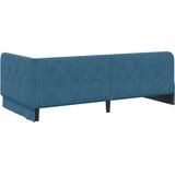 Kutni okvir kreveta Plava 100 x 200 cm Baršun | shoptok.hr