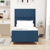 vidaXL Modra Postelja 90x190 cm Iz Tkanine, (22048962) | Shoptok.si