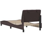  Okvir za krevet bez madraca tamnosmeđi 80x200 cm od tkanine | shoptok.hr