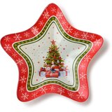 Mondex Skledica steklo Allesken Santa Lila 19,5x19,5x3,3 rdeča 1kos, (5000349976) Cene
