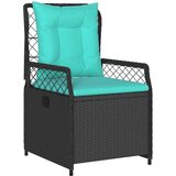 vidaXL 3-delni vrtnarski jedilni set črn poli ratan, (22087213) | Shoptok.si