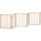 vidaXL Ograda za pse z vrati zložljiva 12 panelov 600 cm topolovina | Shoptok.si