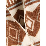 Sinsay Sherpa loose fit dukserica sa stojećim ovratnikom Slike