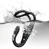 Rocks Off radio analni vibrator na baterije s prstenom za penis (crni) | shoptok.hr
