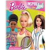 Lisciani Barbie Sketch book inspire your look cene