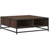  Stol za kavu smeđi hrast 80x80x30 cm Konstruirano drvo i metal | Eponuda.ba