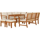  9-dijelni vrtni blagovaonski set s jastucima od bagremovog drva | shoptok.hr